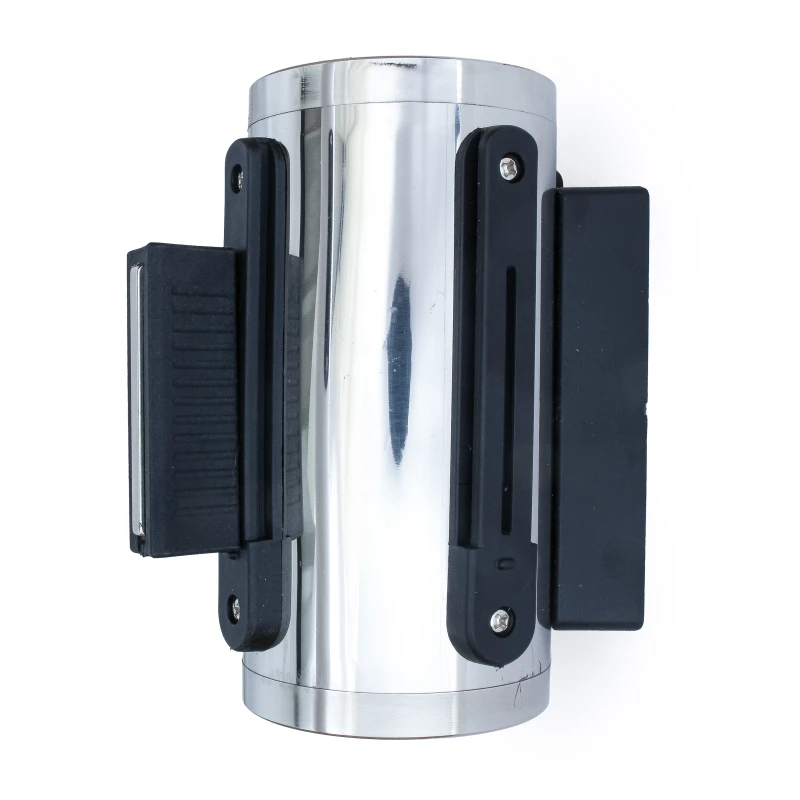Muur systeem chroom met zwart magnetisch trekband