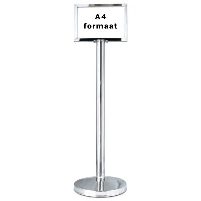 Display op standaard - A4 formaat