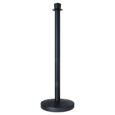 Afzetpaal zwart met rechte kop - 8 kg