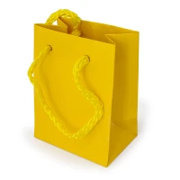 Goodiebag Geel - Tasje voor huwelijk - Zijkant