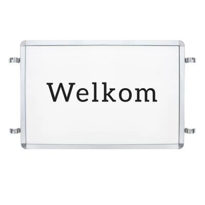 Aluminium scherm voor afzetpaaltjes
