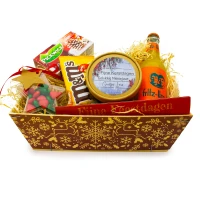 Kerst pakket mandje met bedankjes