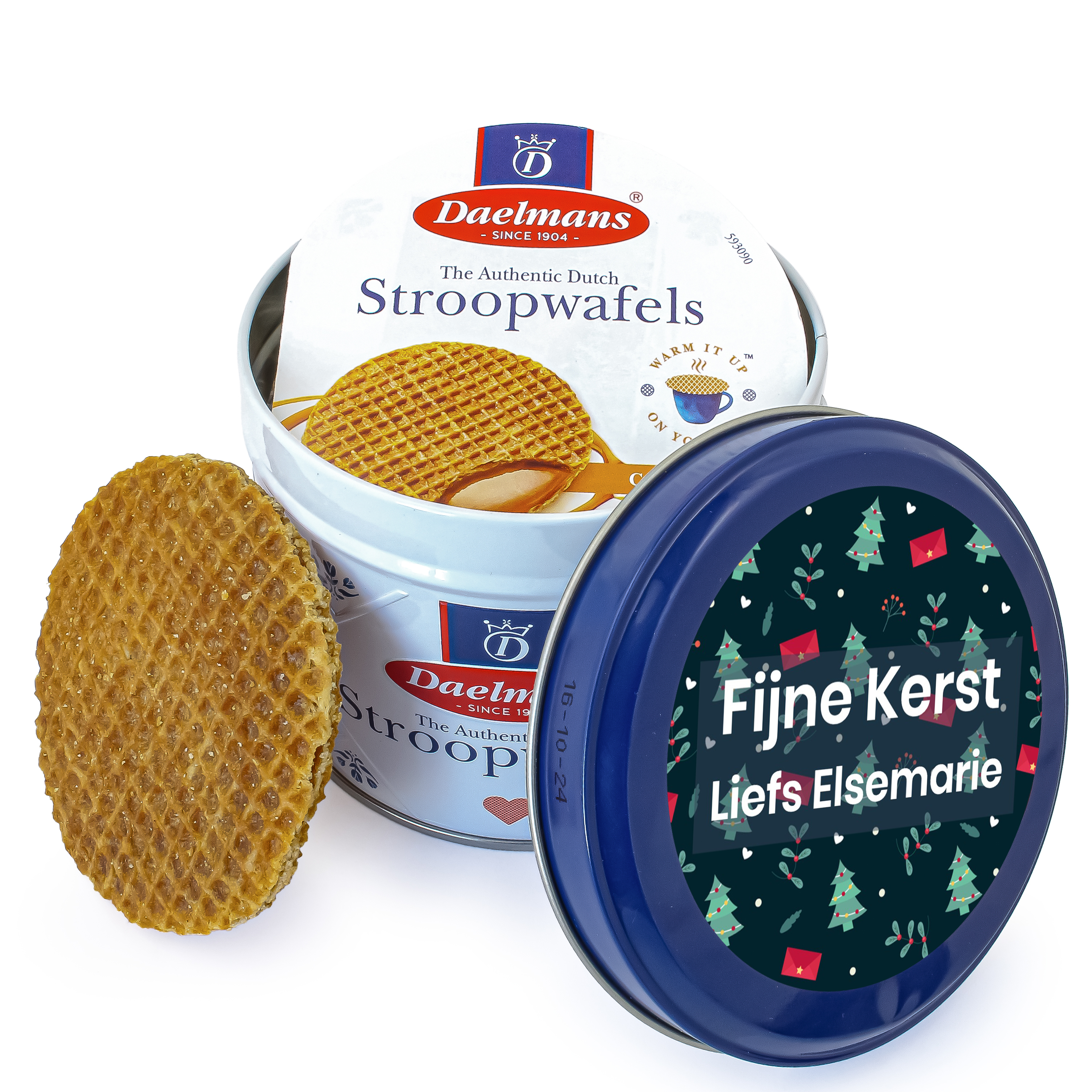 Stroopwafels in Blik - Feestdagen bedankje