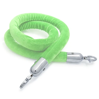 Afzetkoord Lime Groen - Velours - 32 mm - Chroom haken