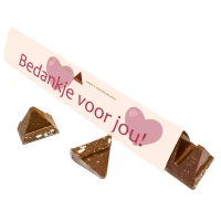 Toblerone voor valentijn met eigen ontwerp