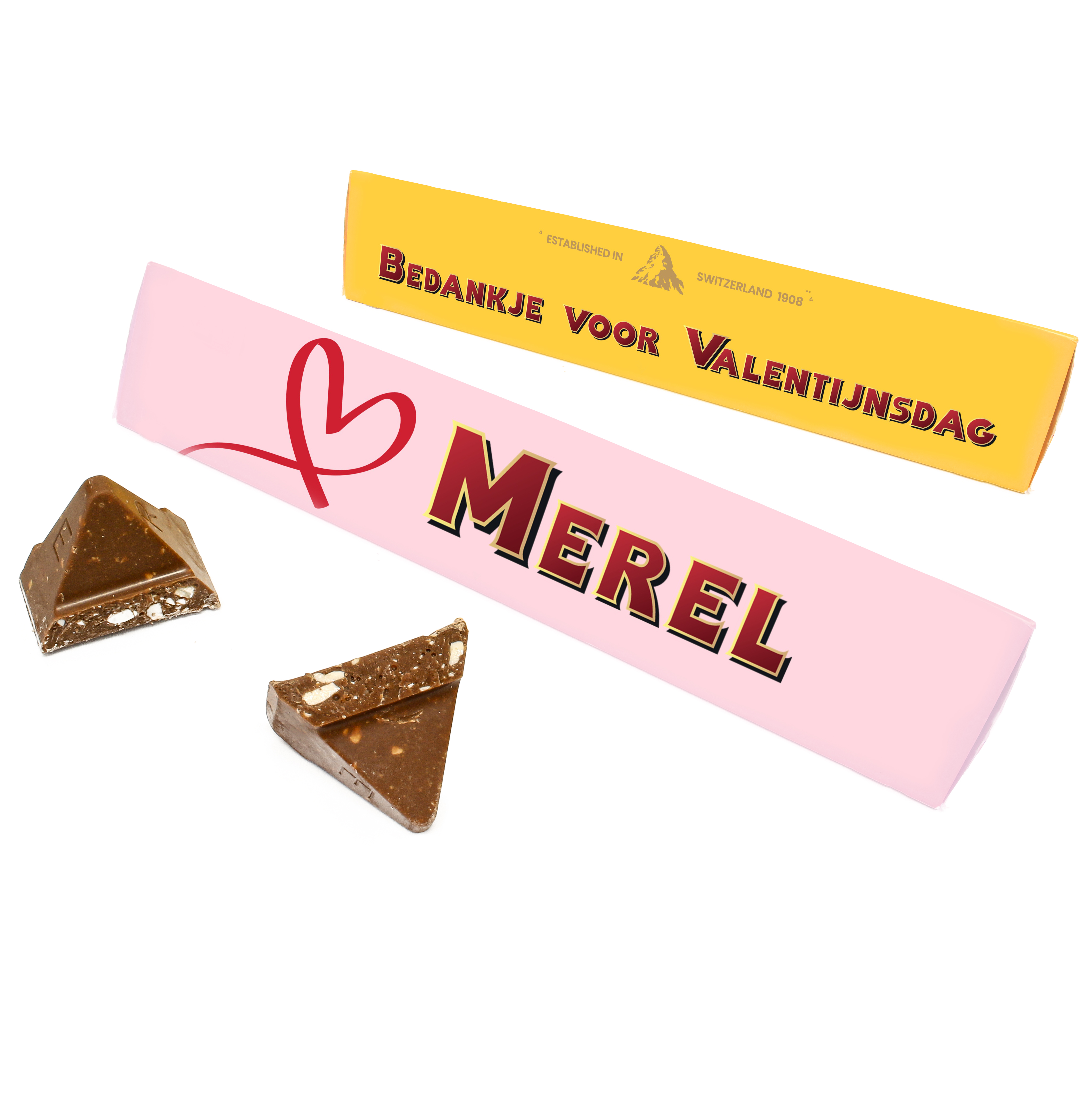 Toblerones met eigen foto