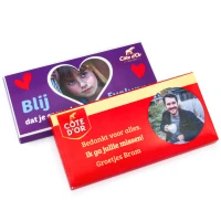 Chocolade reep Côte D'Or cadeau met foto