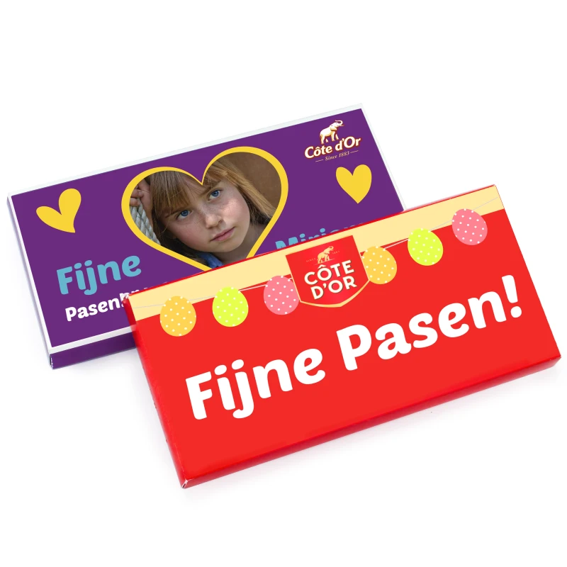 Côte d'Or repen met foto en tekst