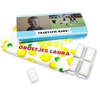 Kauwgompakjes met bedrukking