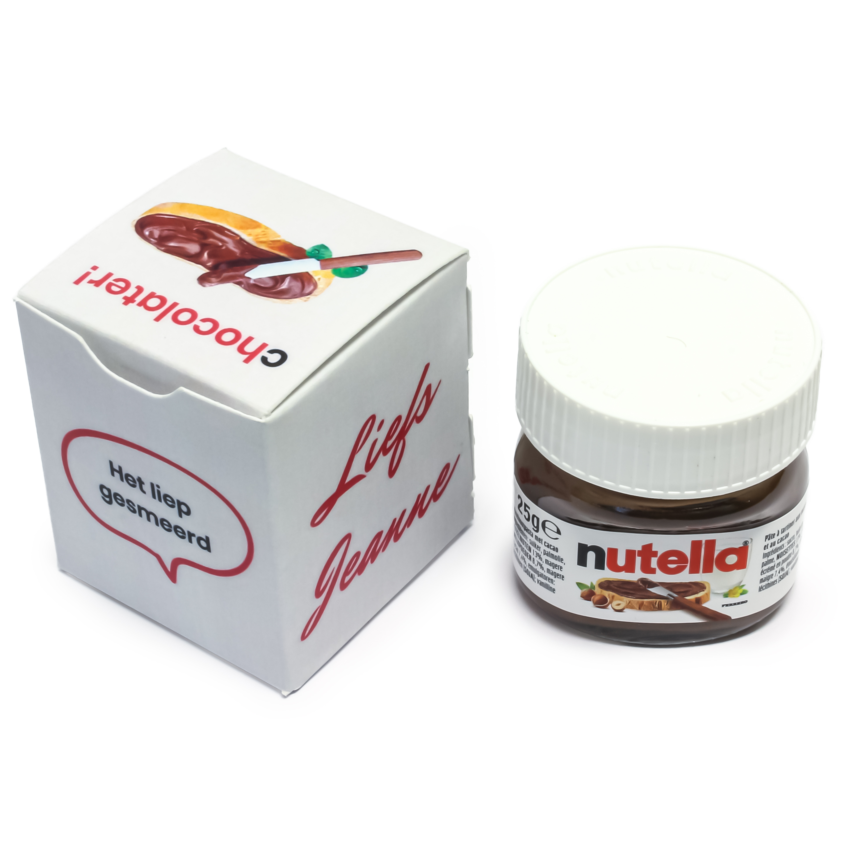 Cadeautje - Nutella in bedrukt doosje