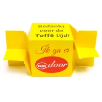 Afscheidscadeautje - Toffee bedankje