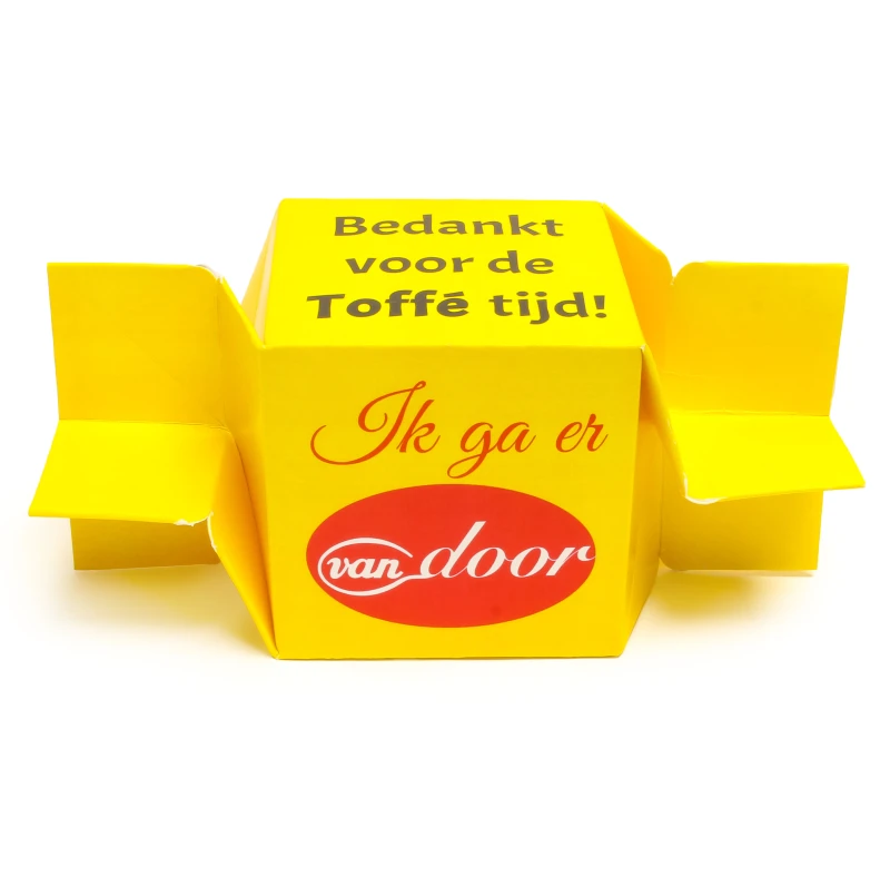 Afscheidscadeautje - Toffee bedankje