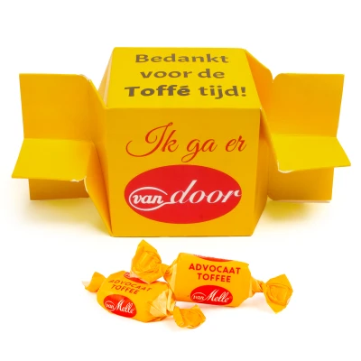 Toffee cadeaudoosje - Bedankje voor collega's