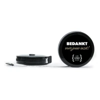 Rolmaat bedankje met zwart logo - Zakelijk bedankje