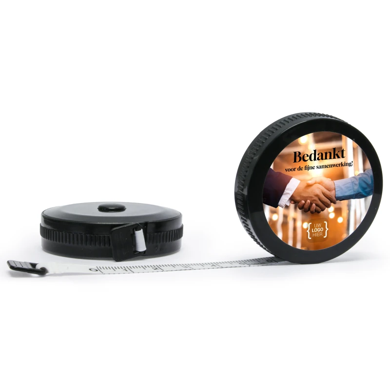 Giveaway rolbandje voor beurzen met logo