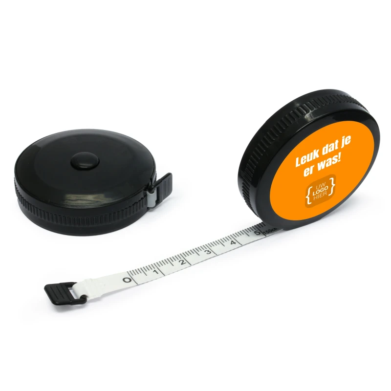 Zakelijk cadeautje voor beurzen - Rolmaat bedankje met logo