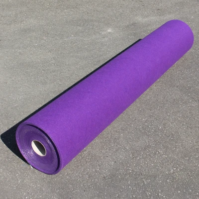 Paarse loper rol naaldvilt - 2 meter breedte - 50 meter lengte