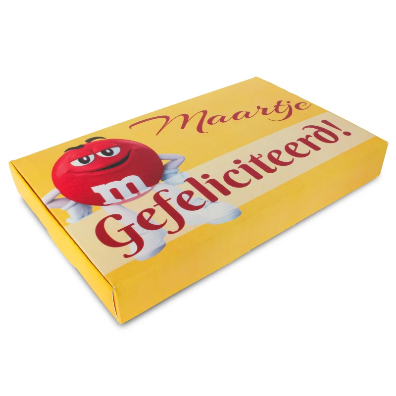 Cadeaudoosje met M&M print - Zelf bedrukken
