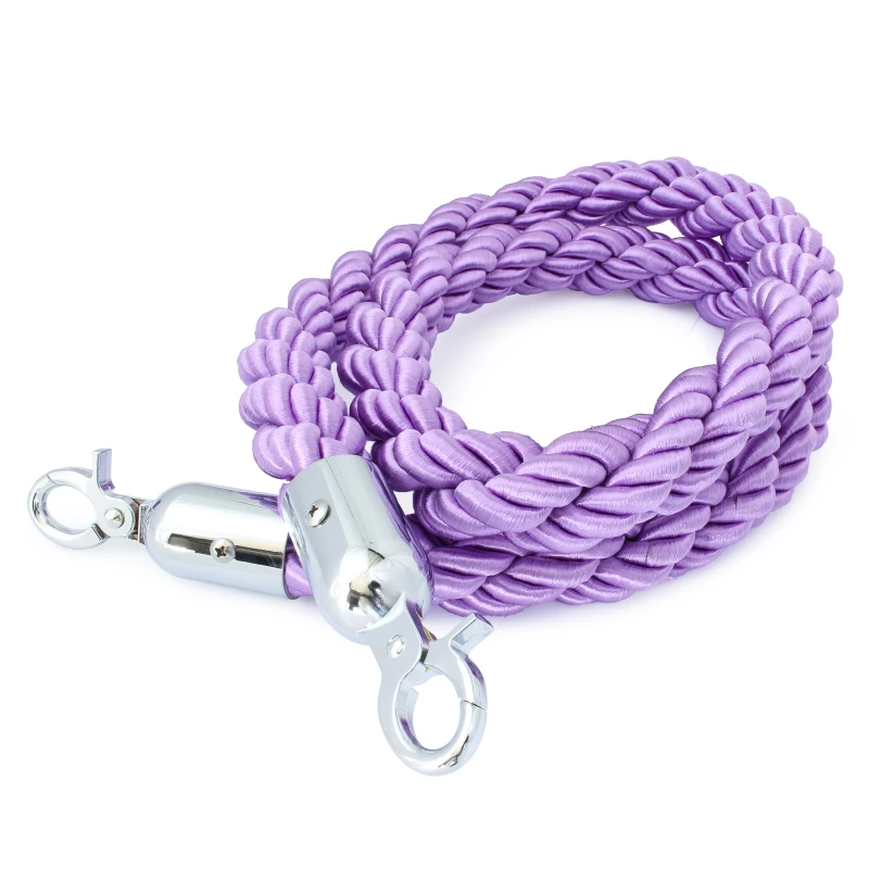 Afzetkoord voor afzetpaaltjes - Lila Paars - Luxe - Chroom