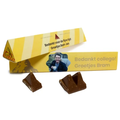 Toblerone afscheidscadeau voor collega's