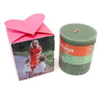 Cadeaudoosje met foto en kaars