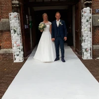 Witte loper voor bruiloften