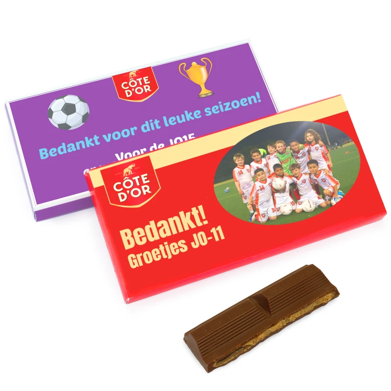 Voetbal cadeautjes - Côte d'Or repen met teamfoto