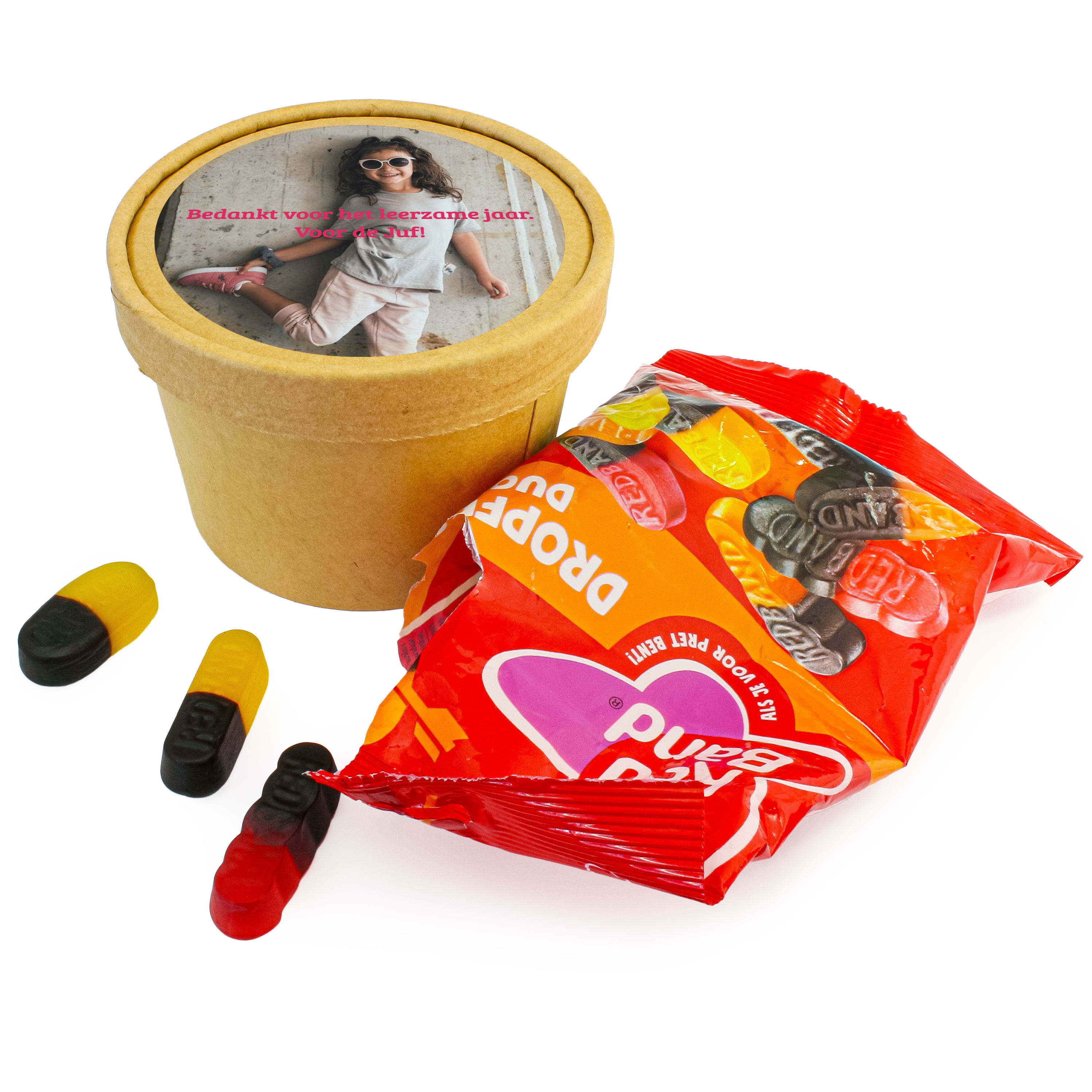 Einde schooljaar bedankje voor juf met foto