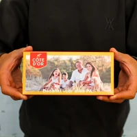 Côte d'Or chocolade reep met foto voor vaderdag