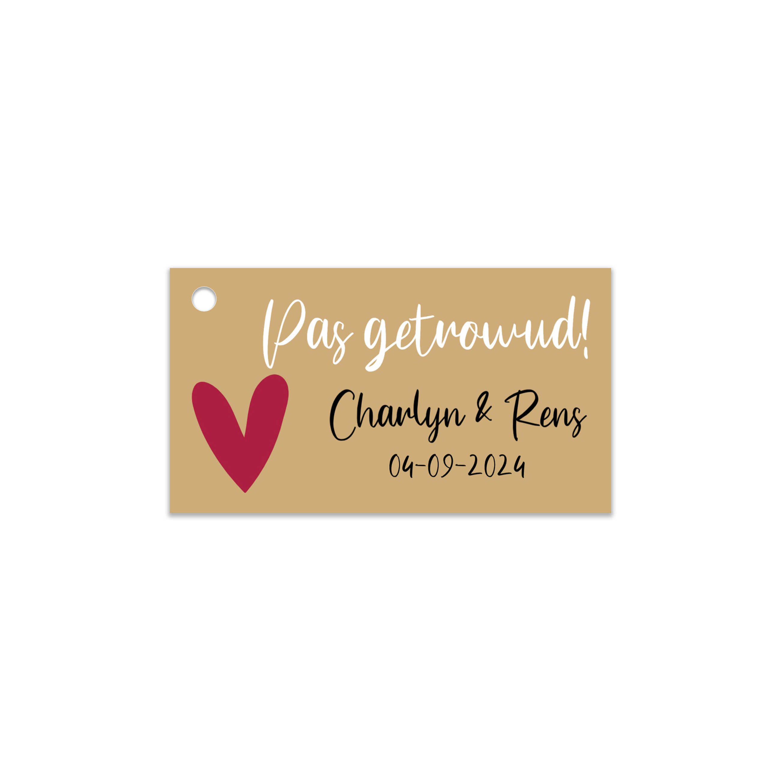 Mini kaartje - Pas getrouwd