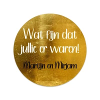 Sticker - Rond - Goud - 40mm