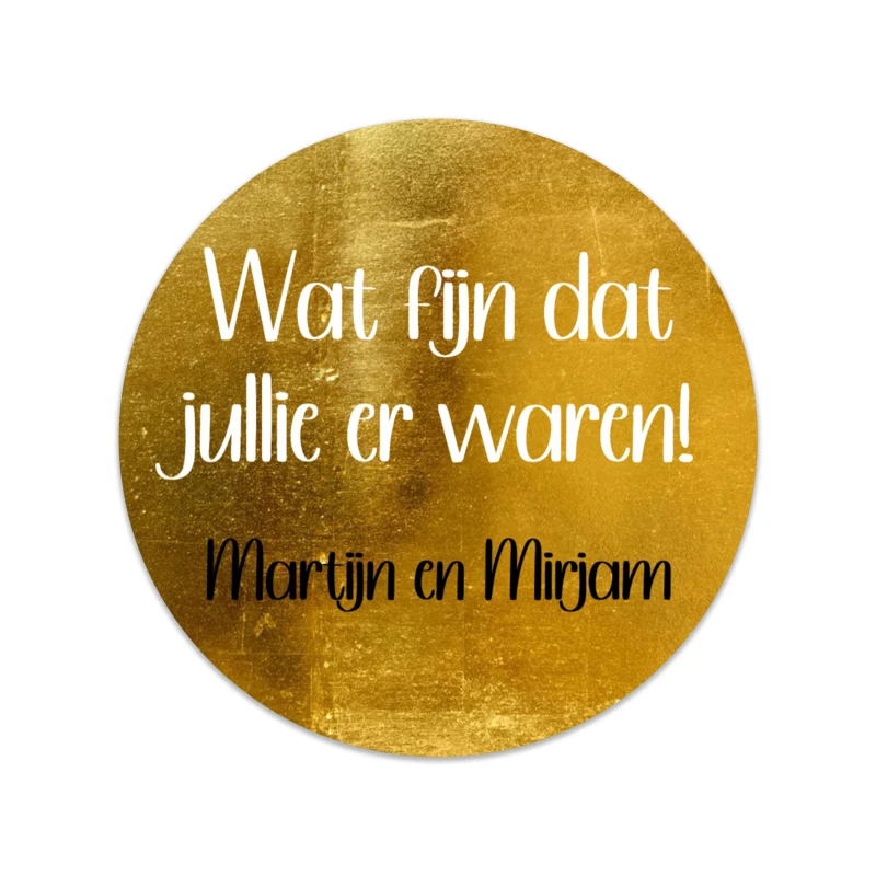 Sticker - Rond - Goud - 40mm