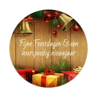 Sticker - Rond - Feestdagen - 50mm