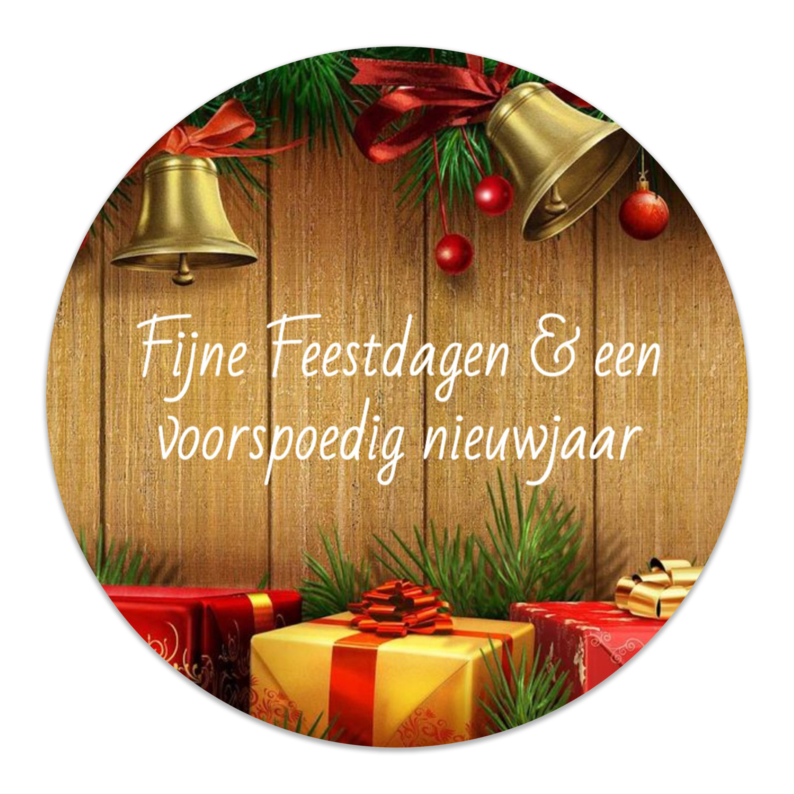 Sticker - Rond - Feestdagen - 75mm