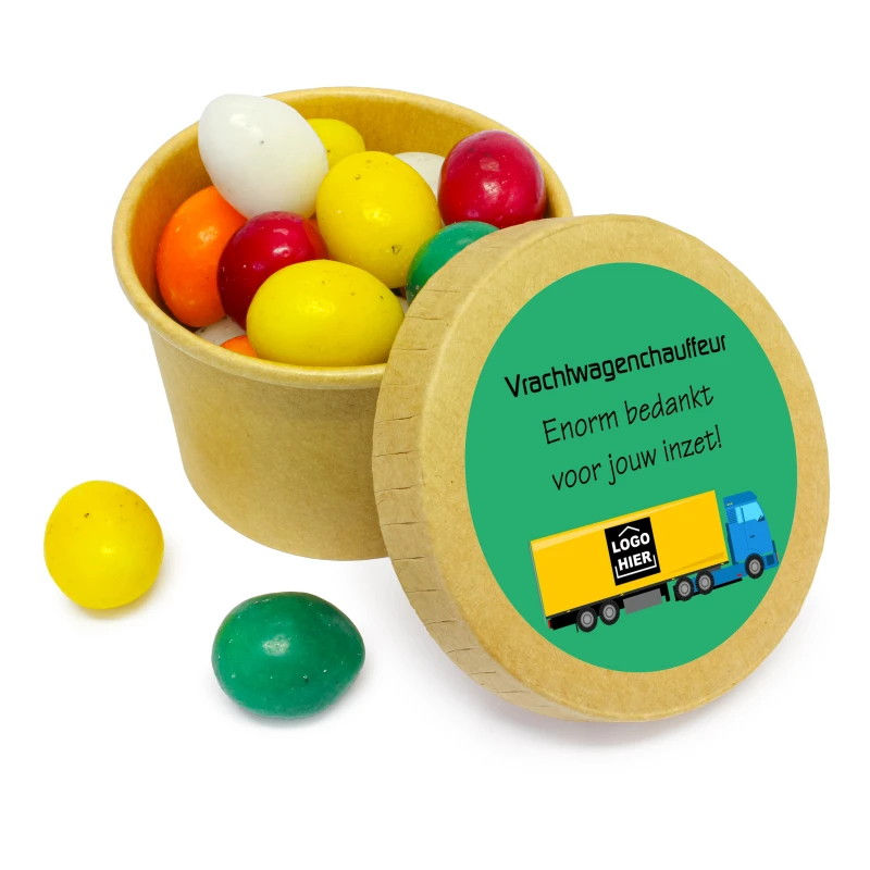 Dag van de chauffeur bedankje met snoep