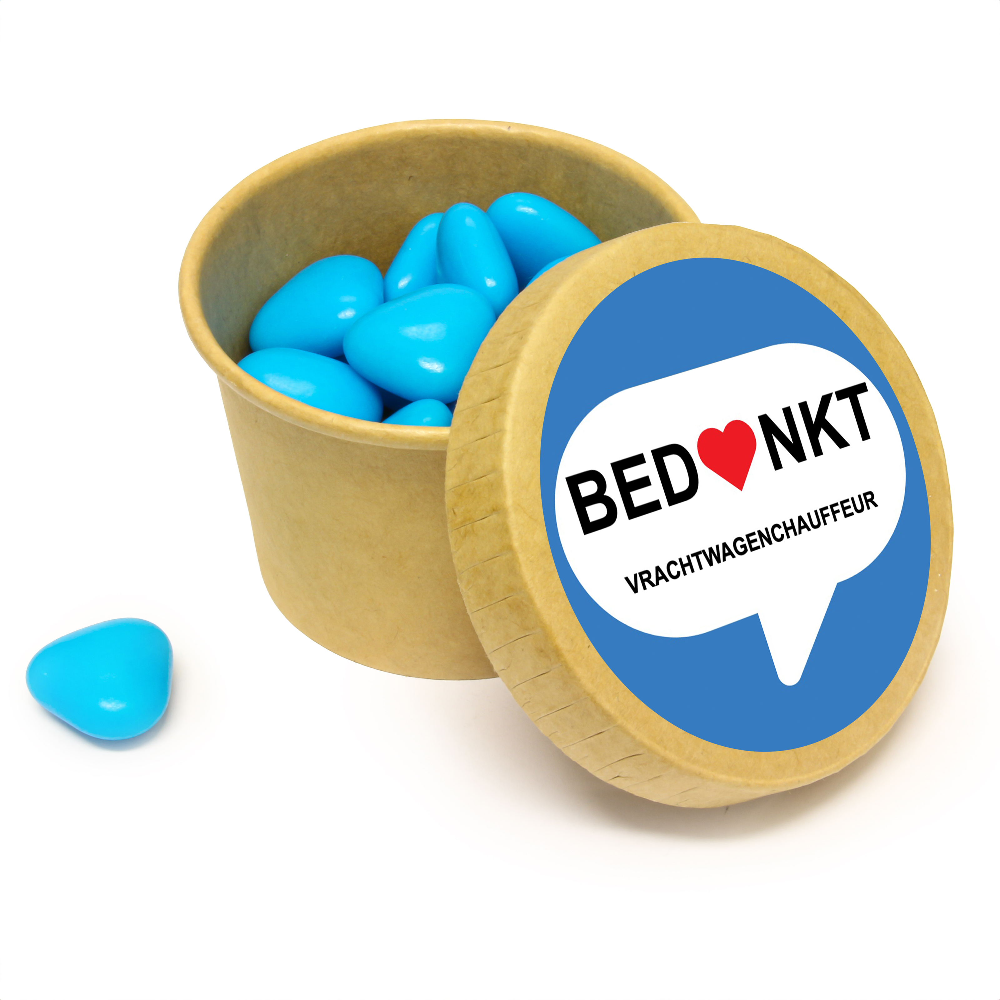 Dag van de vrachtwagenchauffeur bedankje - Blauw