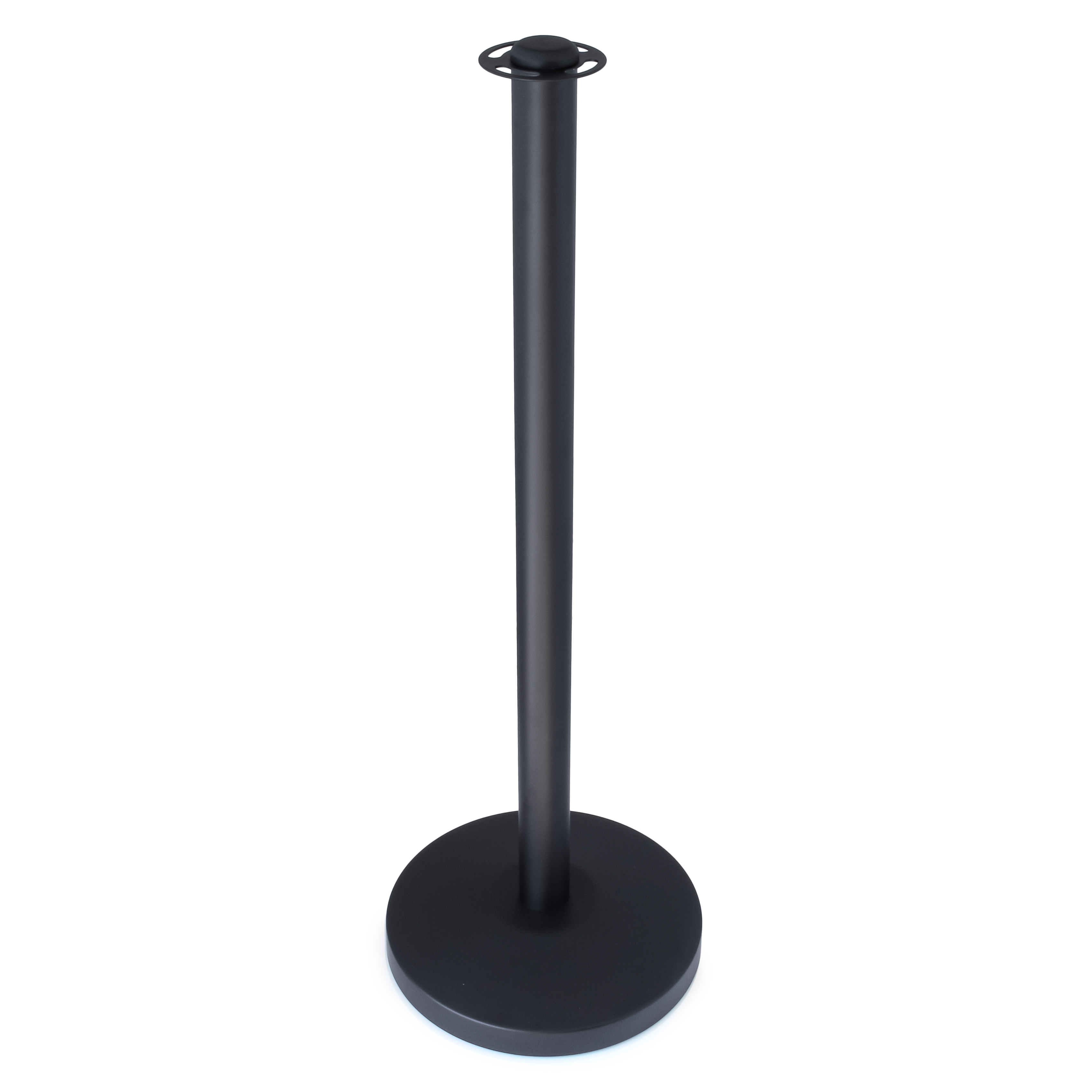 Afzetpaaltje zwart met platte kop - 8 kg