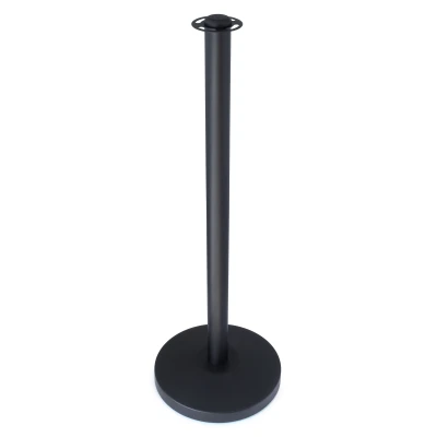 Afzetpaaltje zwart met platte kop - 8 kg