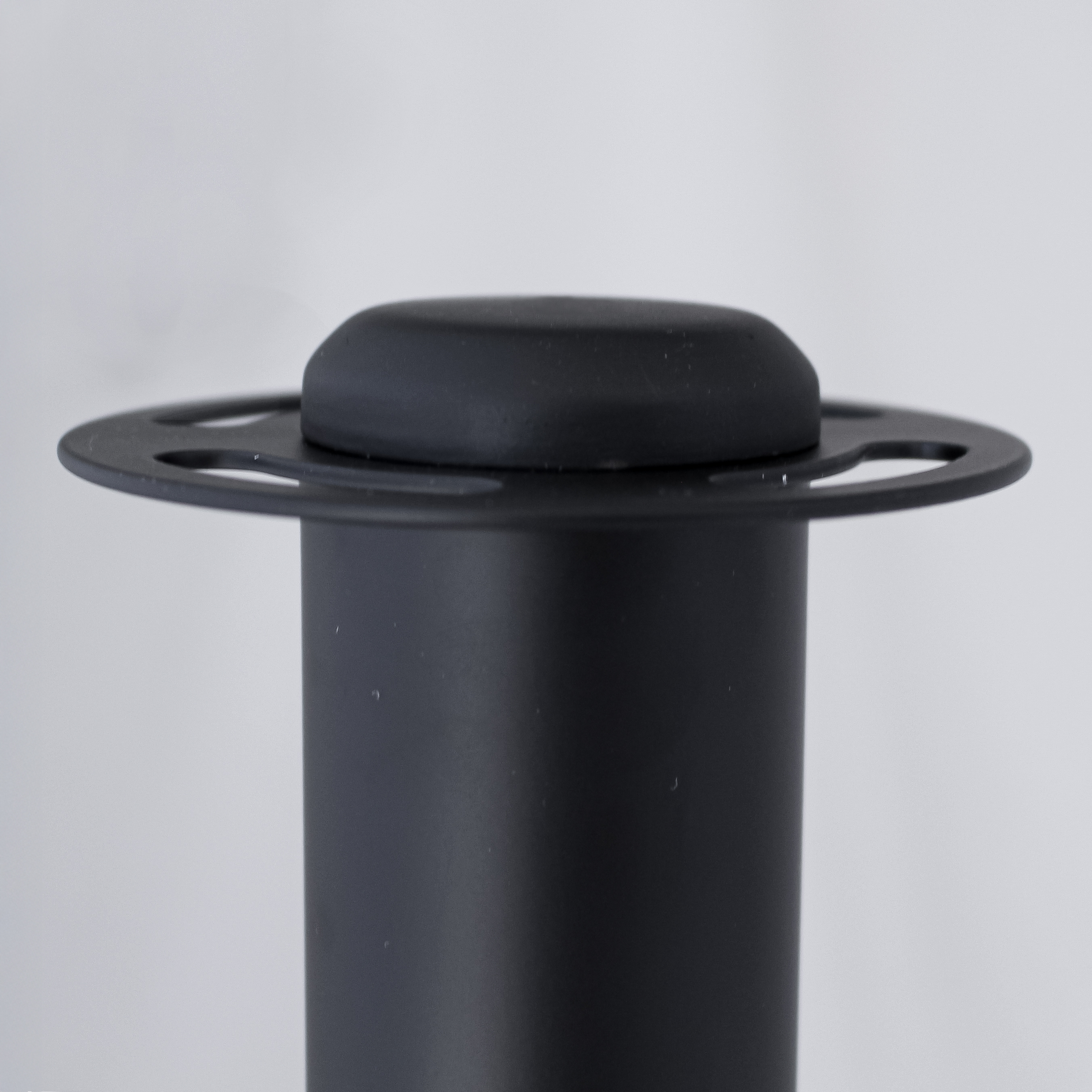 Afzetpaaltje kop - Plat - Zwart