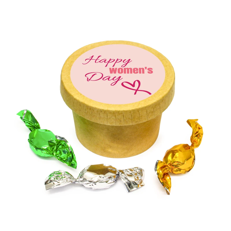 Vrouwendag bedankje - Bio bekertje met zuurtjes