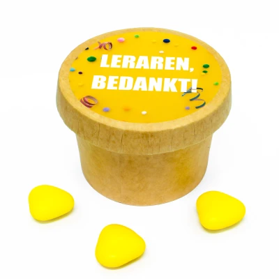 Kraft bekertje - Bedankje voor Leraar/Juf/Meester