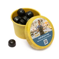 Zakelijk bedankje met QR code - Kraft bekertje