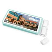 Pakje kauwgom met foto en QR code