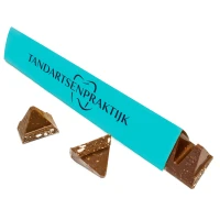 Toblerone met logo wikkel op maat - Voor de klant ontworpen