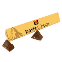 Toblerone voor school met logo op maat ontworpen