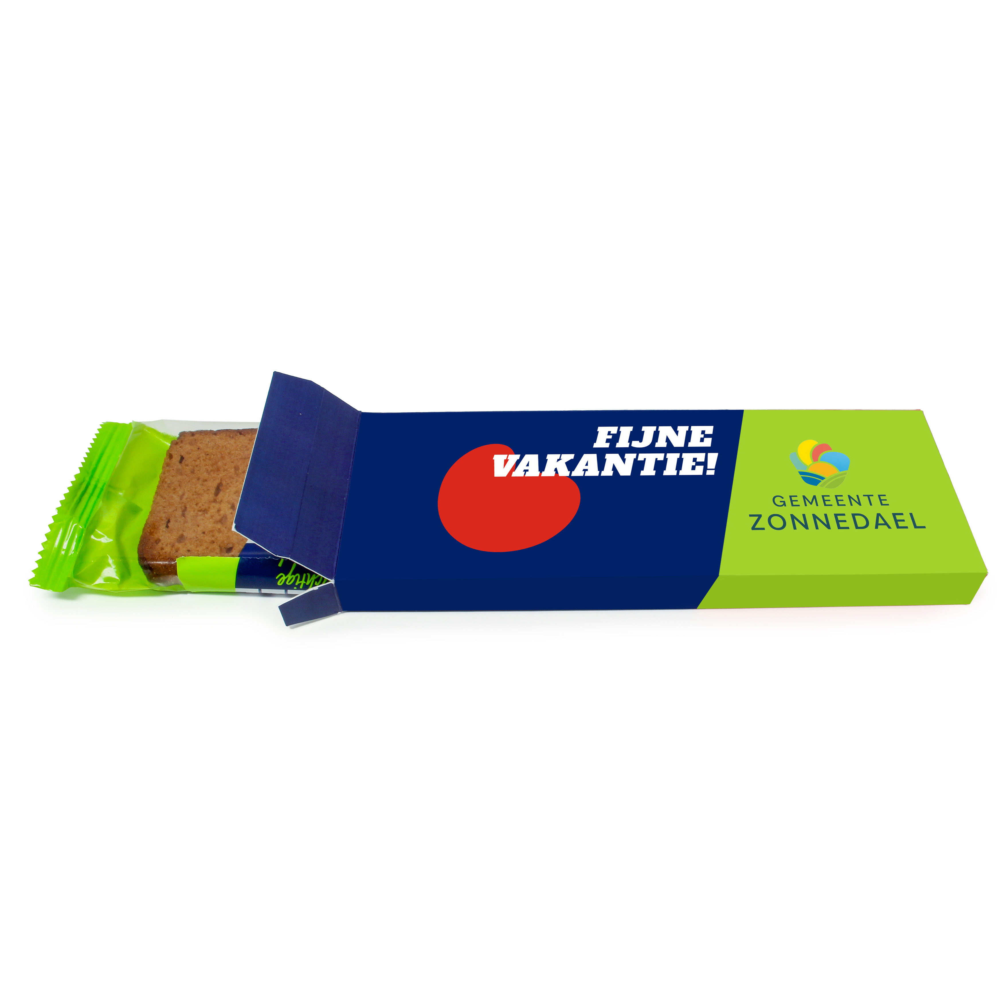 Snelle Jelle kruidkoek met eigen tekst en logo