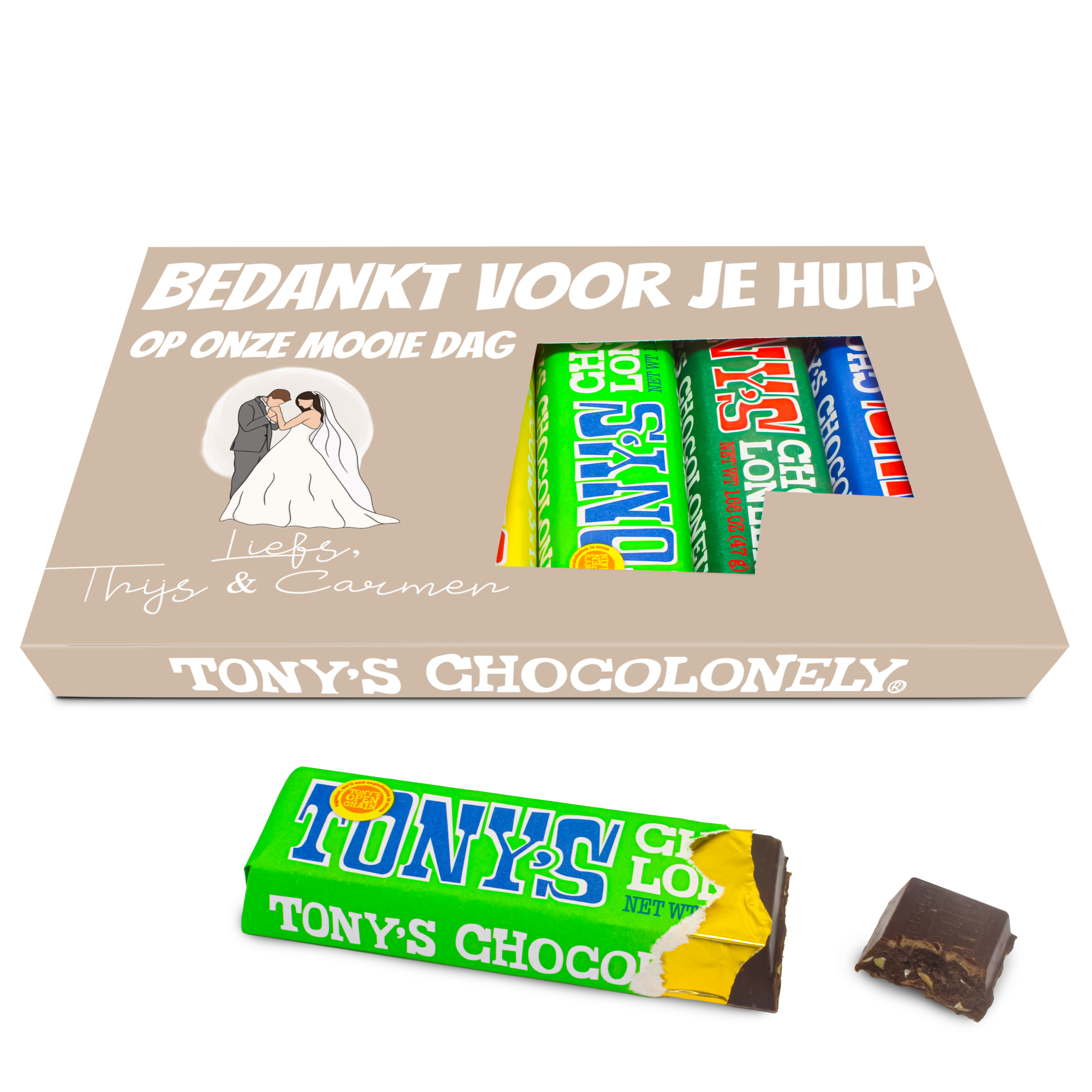 Tony's Chocolonely cadeau voor ceremoniemeester