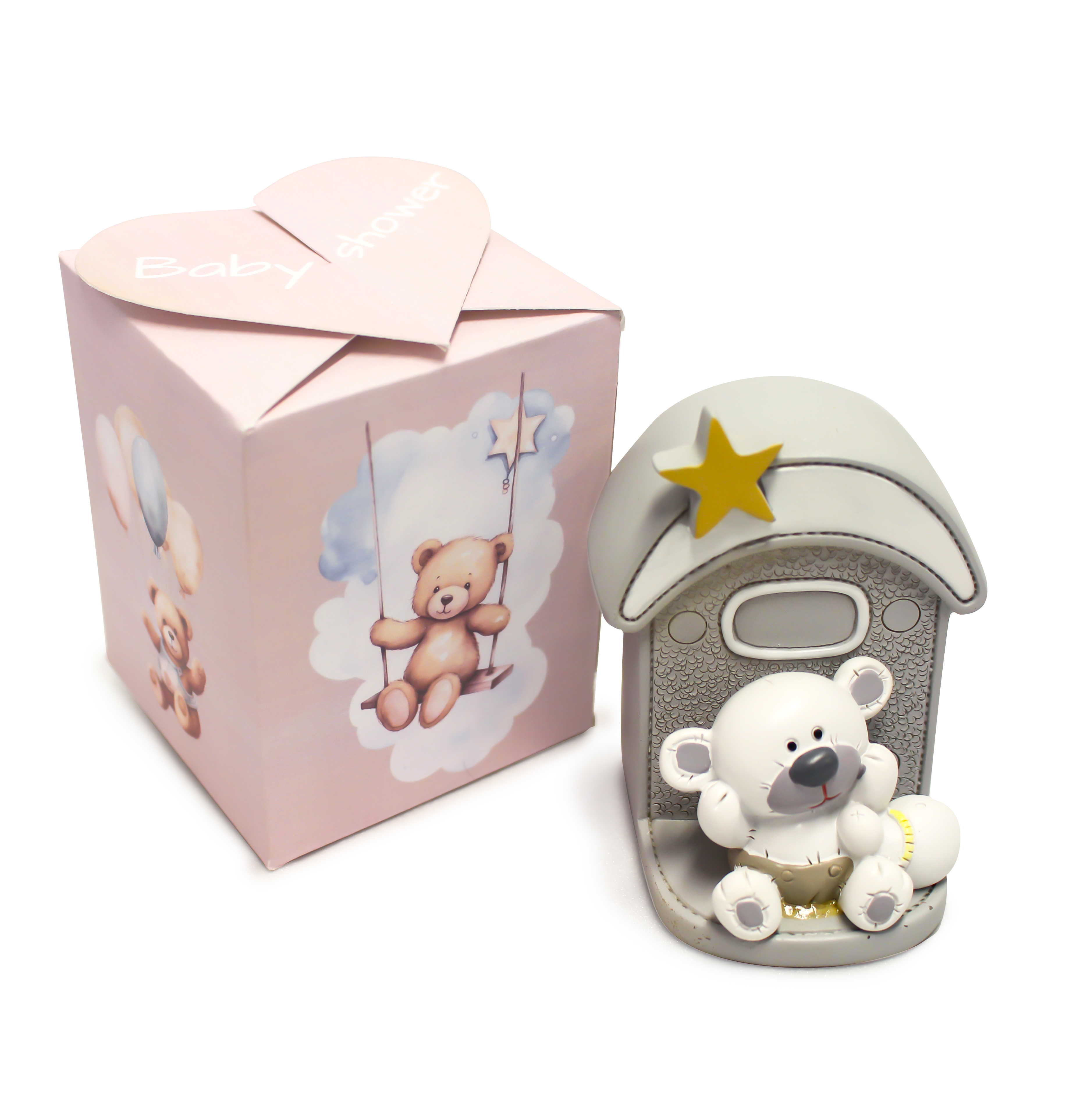 Cadeaudoosje met spaarpot voor geboorte