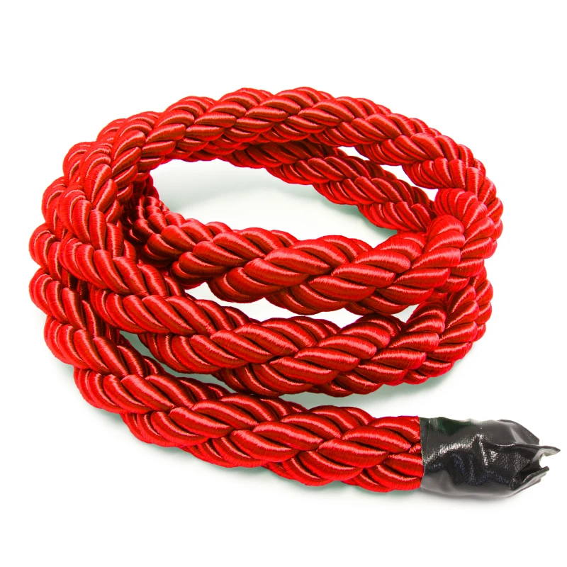 Rood gedraaid touw op maat