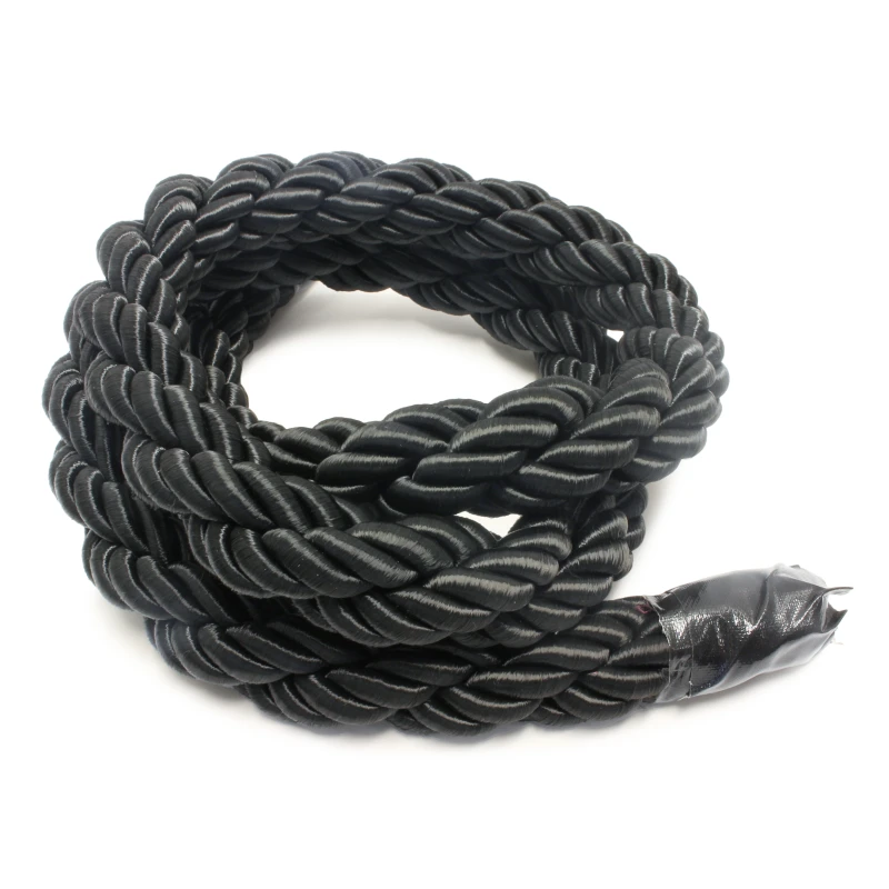 Zwart gevlochten touw op maat